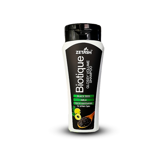 Zetash Biotique Glossy Volume Shampoo – Black Seed & Amla